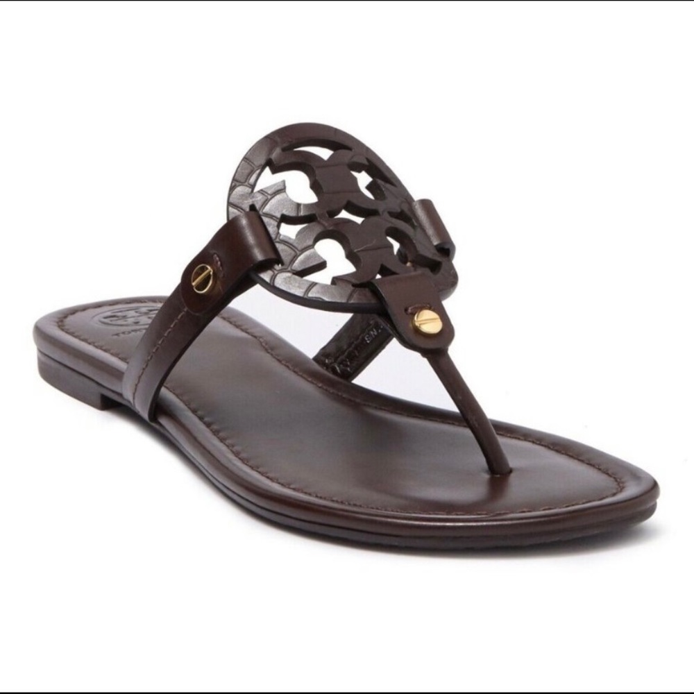 Tory Burch Miller Chocolate Snake Print